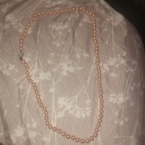Pink Pearled Necklace